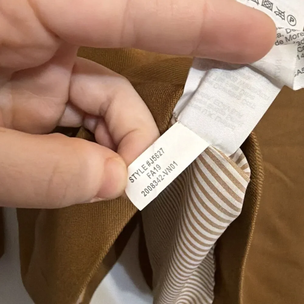 J Crew Parke Blazer Wool Camel Tan Career Work J5627 - Size 14